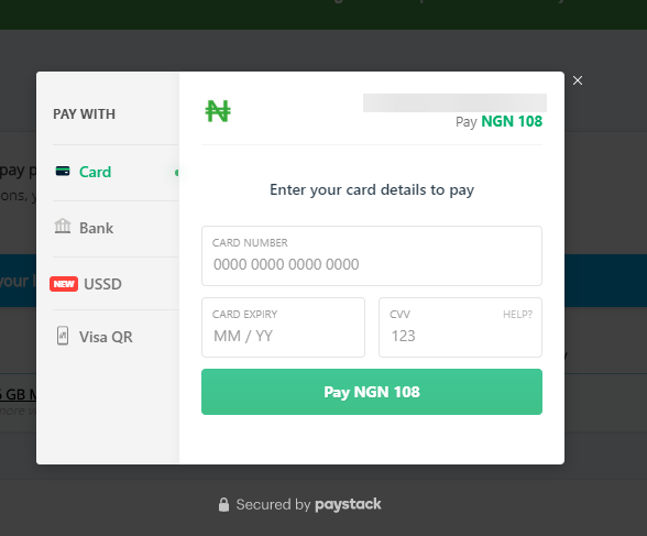 make payment using paystack