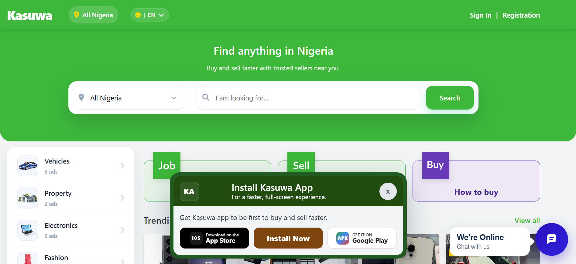 default Kasuwa Classifieds Marketplace Software | Launch a Jiji-Style Platform Fast